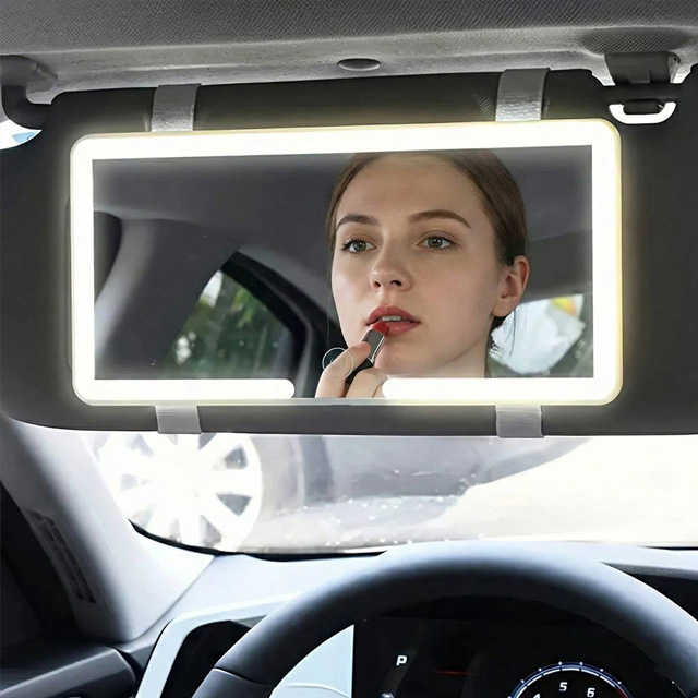 Дзеркало на козирок авто з LED